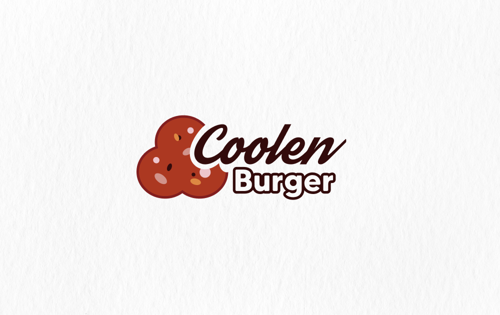 Local product Kulen served cool in burger brioche with sides logo