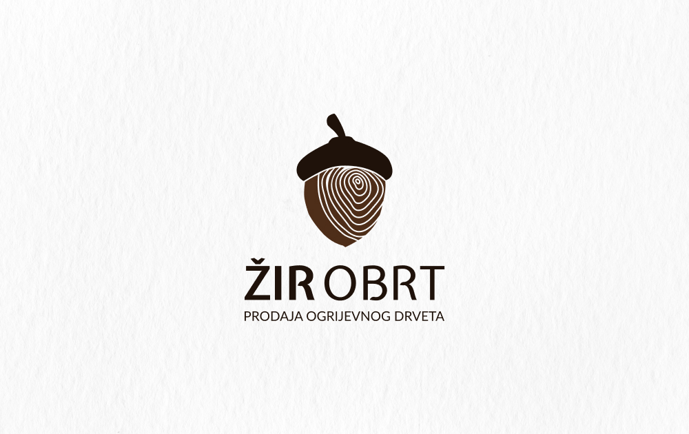 Firewood family business logo Žir Obrt
