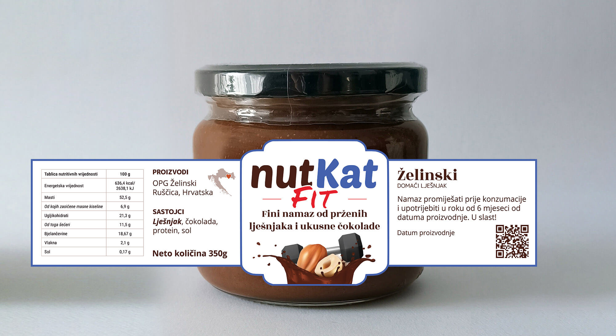 Fit_staklenka Dizajn etikete za Fit namaz
