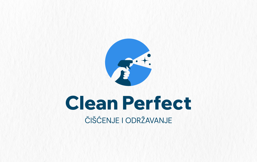 clean perfect logotip