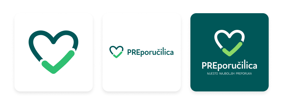 kreativa logo varijacije