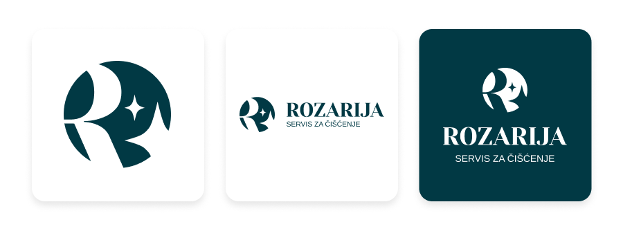 kreativa logo varijacije