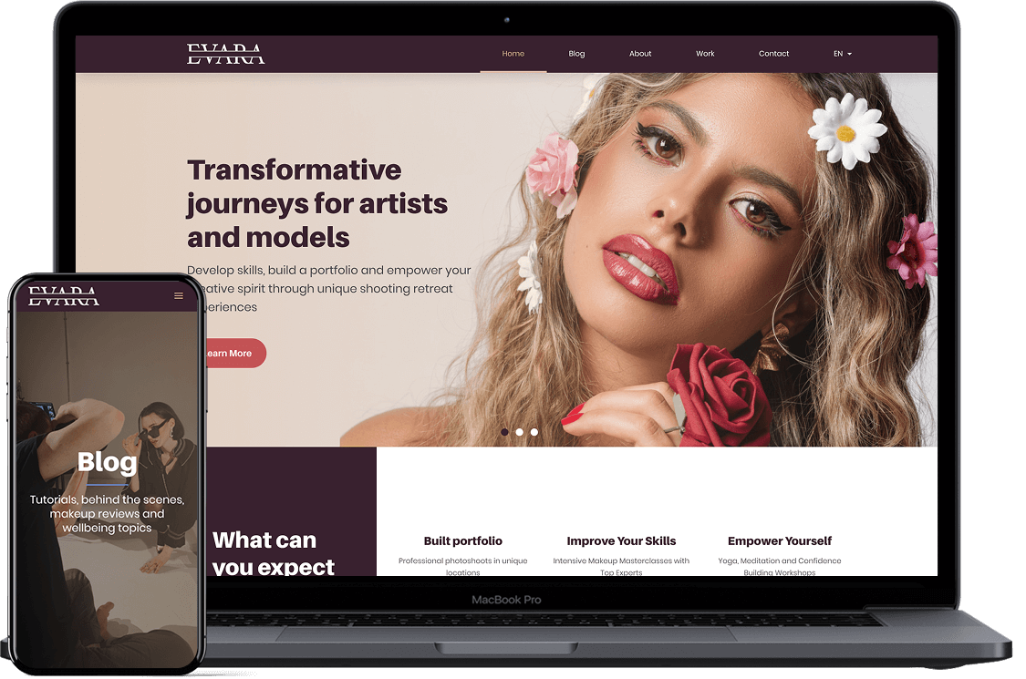 evara beauty mockup
