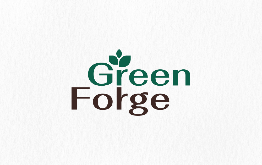 green forge logo and branding